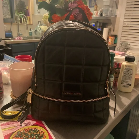 Mk backpacks like new Michael Kors Cooper Men MK Signature and Nylon Travel Hiking  main image 3